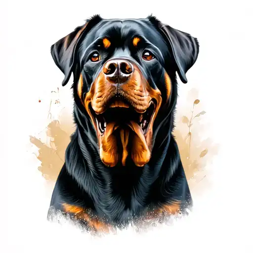 Rottweiler And Skulls