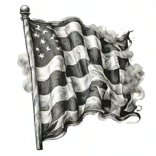 Checkard Flag With Dust Clouds