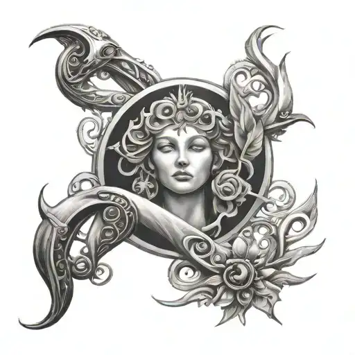 Infinity Symbol And Goddess