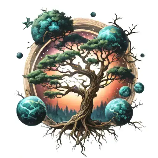 Psychedelic Space Tree