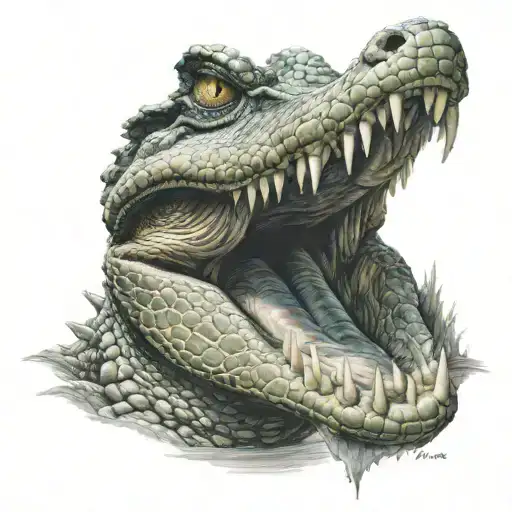 Alligator Head Emerging