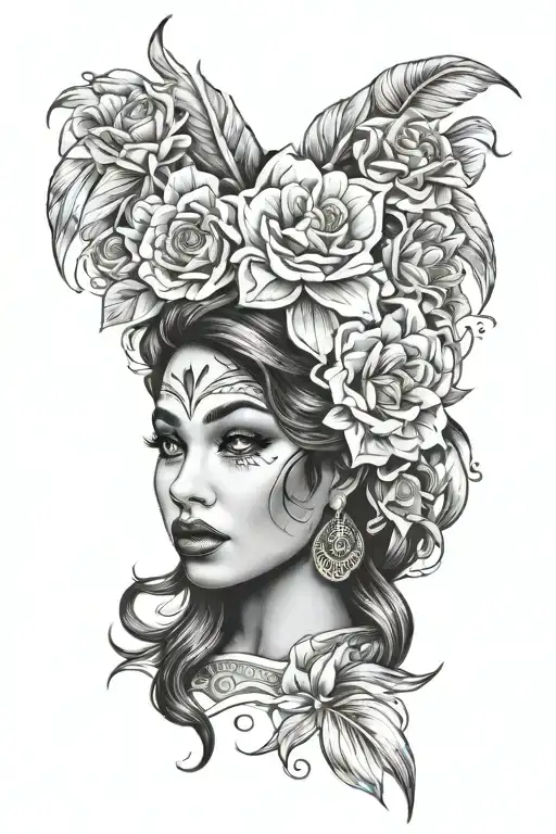 Chicano Girl Face