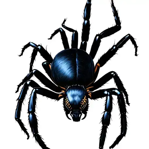 Blackspider With Number 12 On It's Back