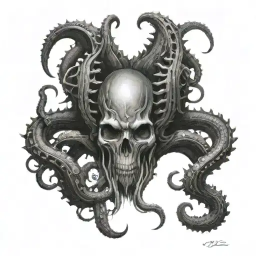 Tentacles Wrapping Giger Style