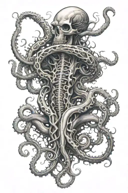 Tentacles Wrapping Giger Style