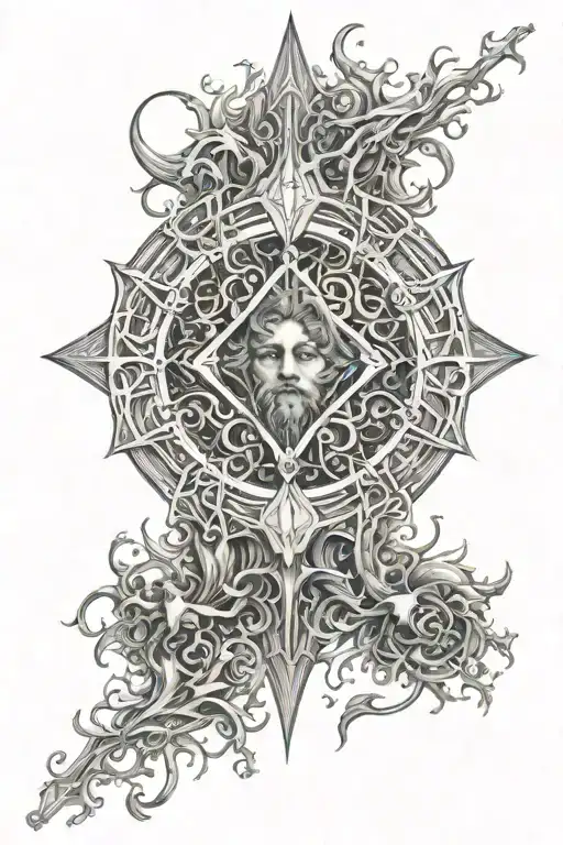 Gustave Dore And Jean Delville Style Illustration