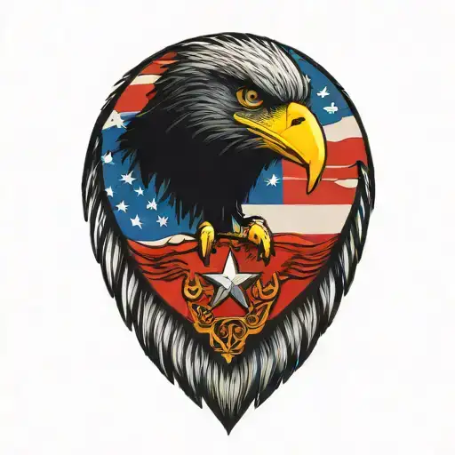 Flag And Eagle