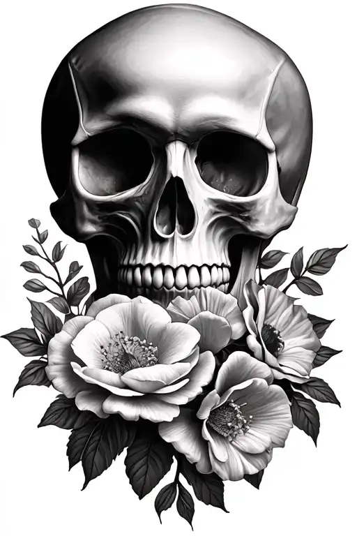 Flowers Skulls