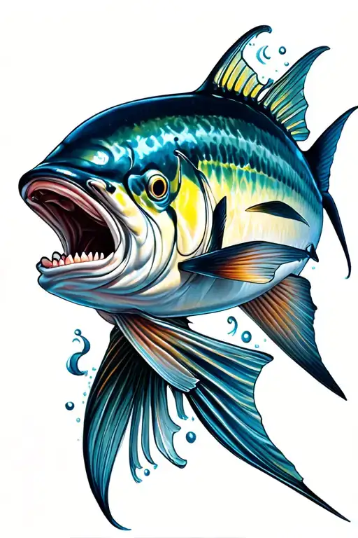 Tuna In The Sea