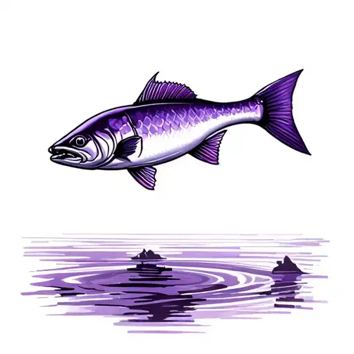 Dad Memorial Purple Fishing
