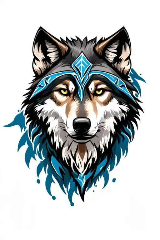 Viking Tribal Wolf