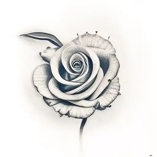 A Realistic Portrait Of A Flower Blooming From An Open Book