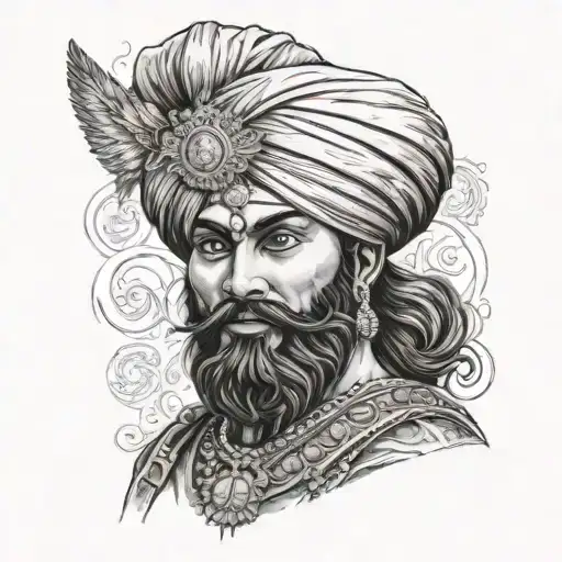 Sikh Warrior Wielding