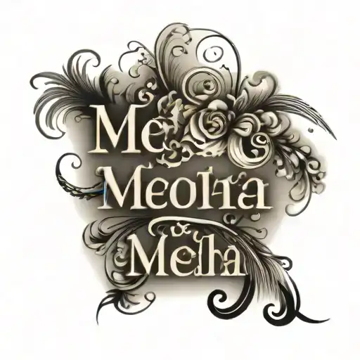 Medha Name Written
