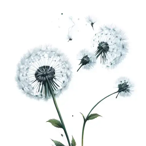 Dandelion Blowing