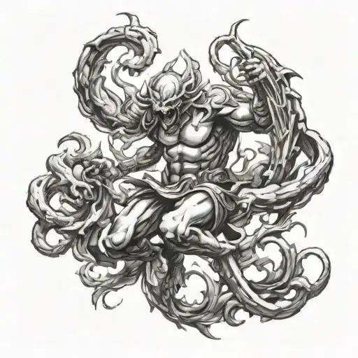 Symbol Of Renewal Force Fighting Against Inner Demons