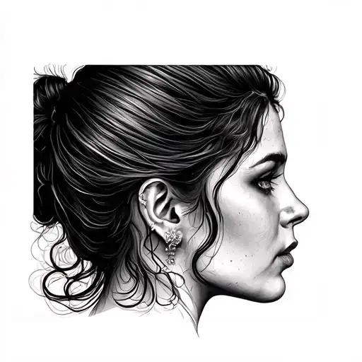 Female Face Side Profile