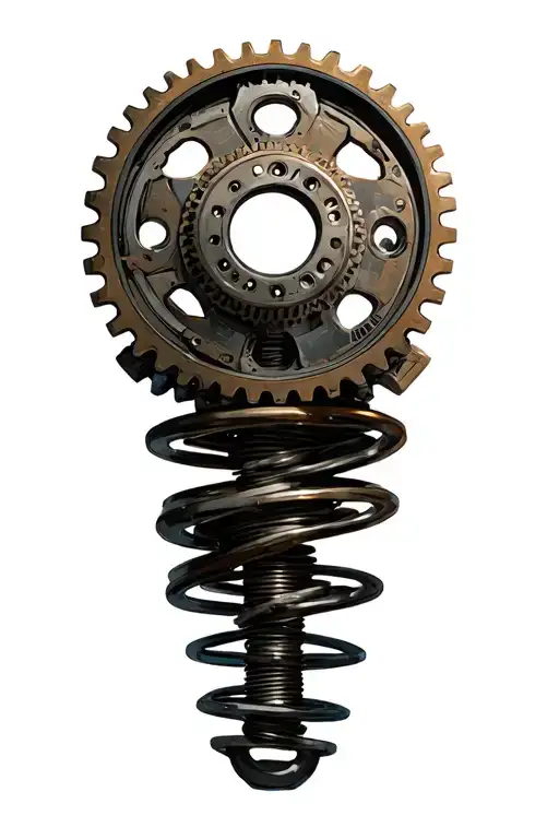 Bio Mechanical Suspension And Cog Wheels Connected