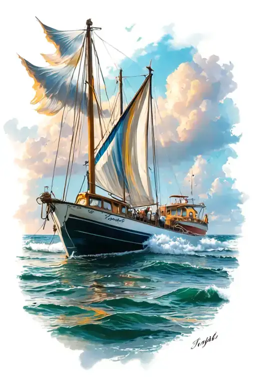 Ocean And Boats And Beaches