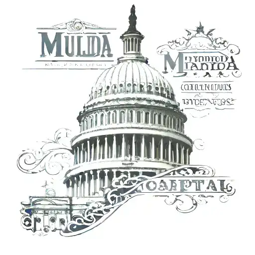 Dc Capitol With Murda Capital Lettering Complemented