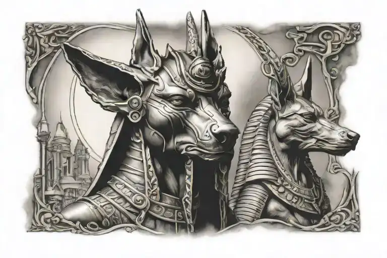 Anubis Guiding Souls