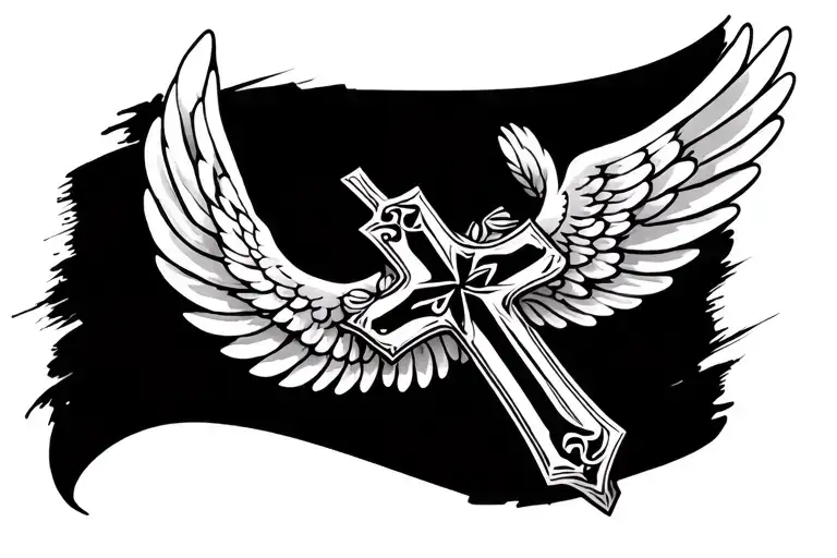 Cross And Wings