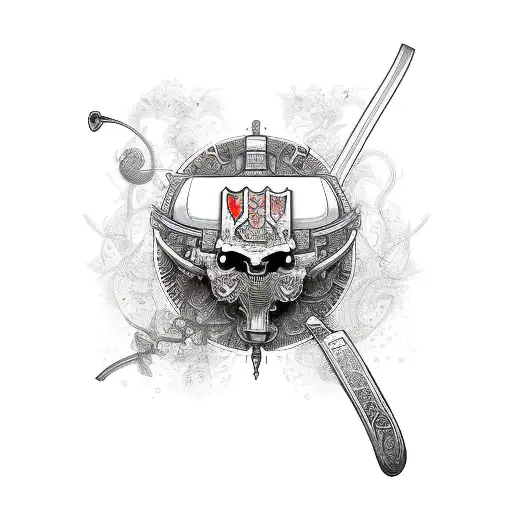 Japanese Man With A Katana