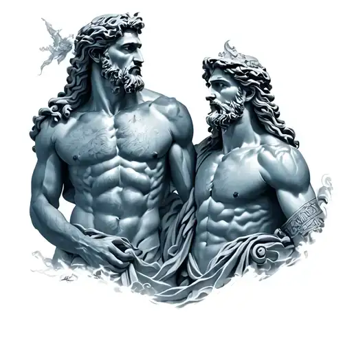 Zeus Hades And Poseidon God Hermes