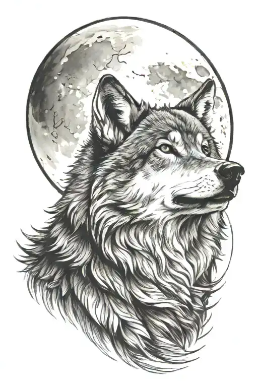 Wolf Howling At The Moon