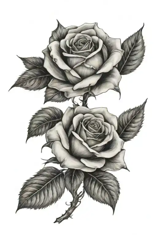 Two Roses Intertwined
