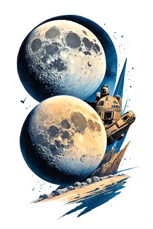 The 2 Moons Of Tatooine Star Wars