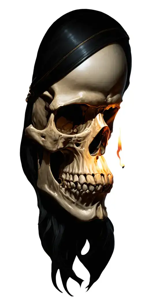 Skull End Bougie D'allumage Sur Bras