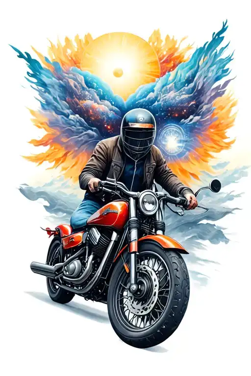 Universe And Motorcycles And Cars