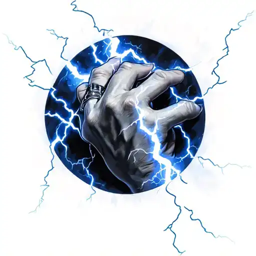 Lightning Striking Right Hand
