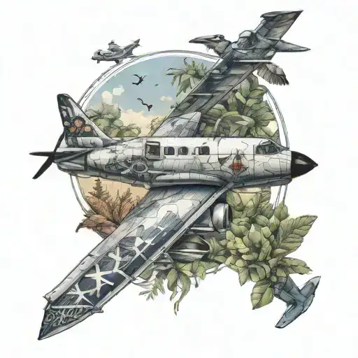 Modern Aircraft And Nature Inspired