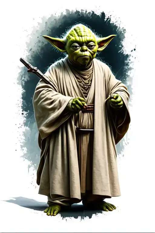 Yoda Standing In Front
