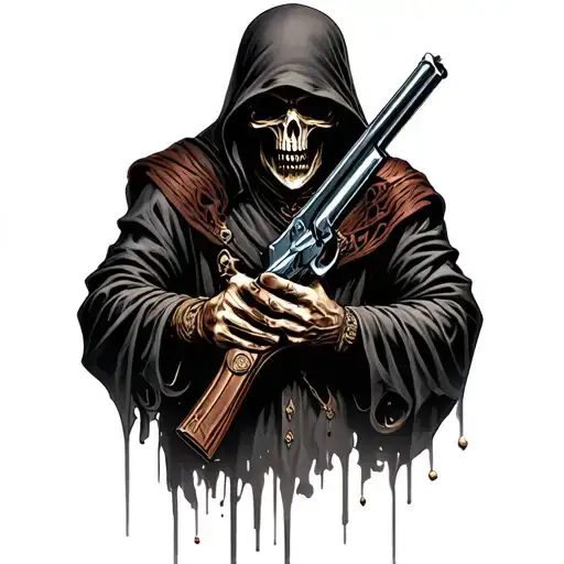 Grim Reaper With Gun