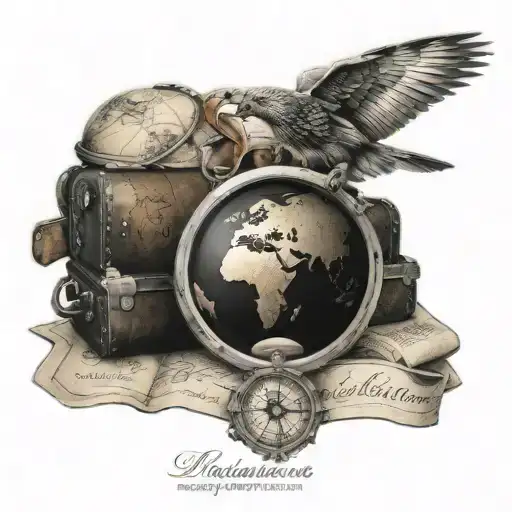 Travel Tattoo With Parents Name Written