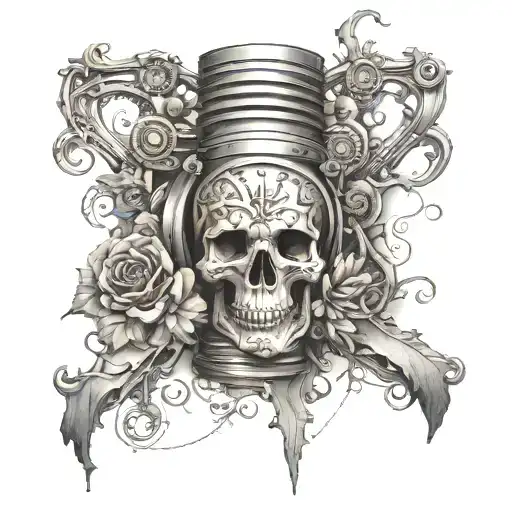 Memento Vivere And Mori Text Engine Piston