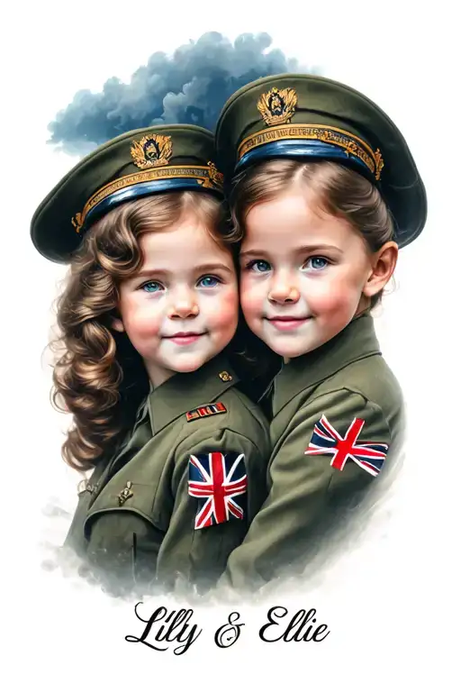 Battle Of Britain With Daughters Names Lilly And Ellie