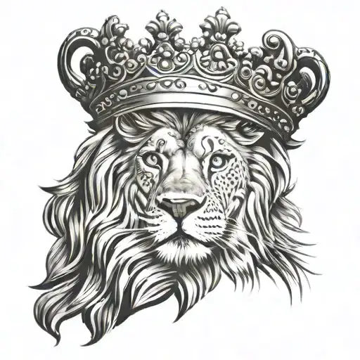 Alpha Lion Wearing Crown