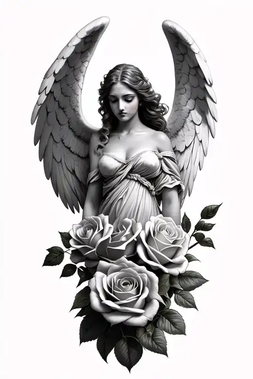 Roses And Angel