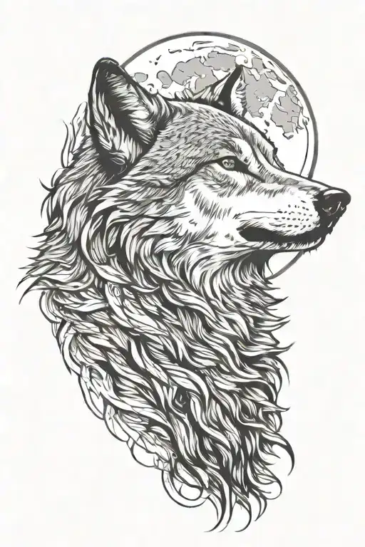 Wolf Howling At The Moon