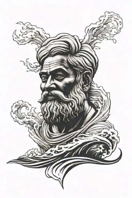Thiruvalluvar Statue With Waves And Cross