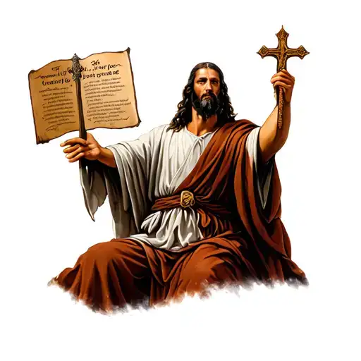 Moses Came Down From The Mountain With The 10 Commandments