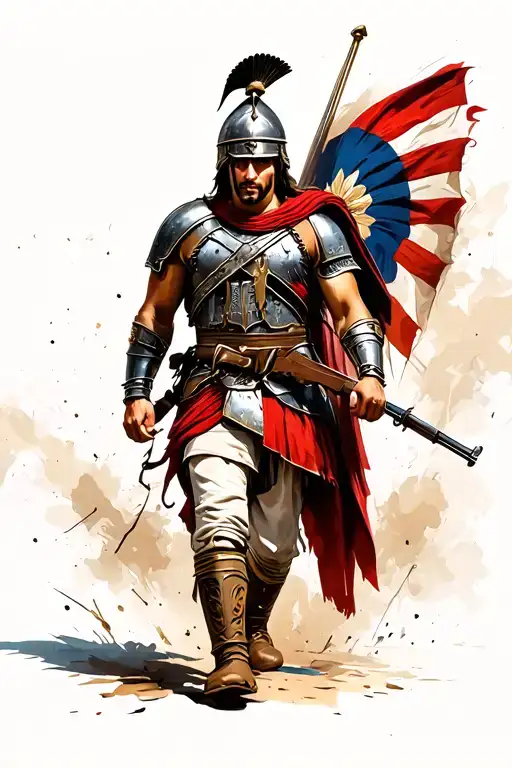 Sparta Soldier Walking