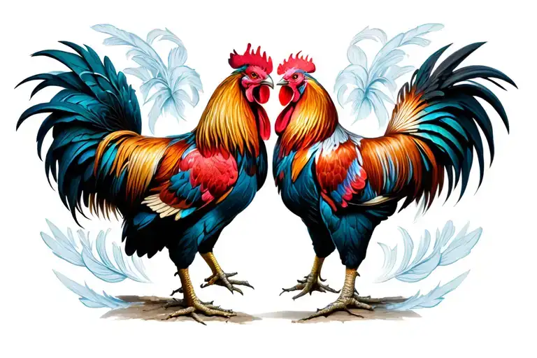 2 Fighting Roosters