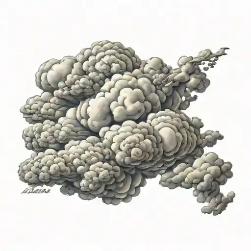 Nubes Realistas Antebrazo Completo Con