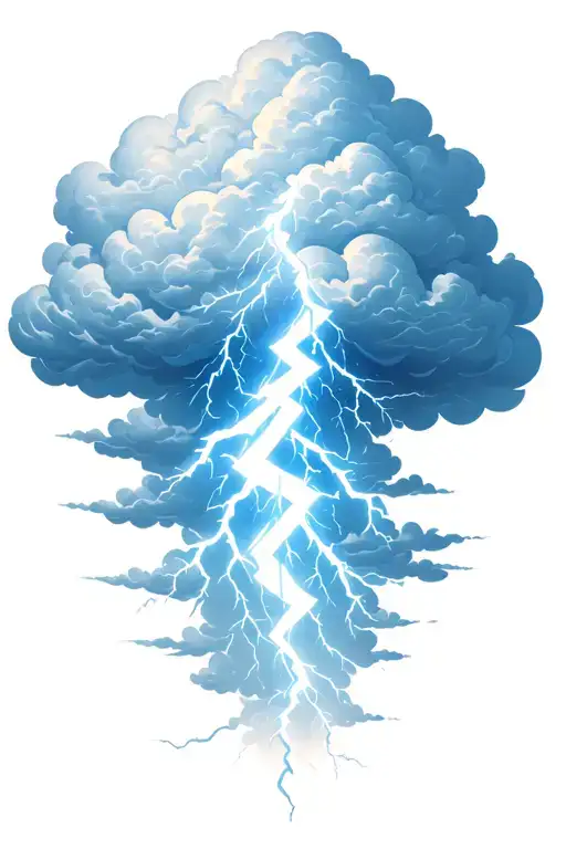 Cloud With Lightning Bolt