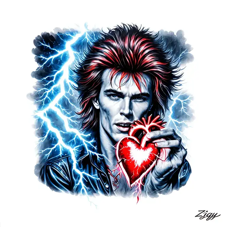 Ziggy Stardust Lightning And Heart